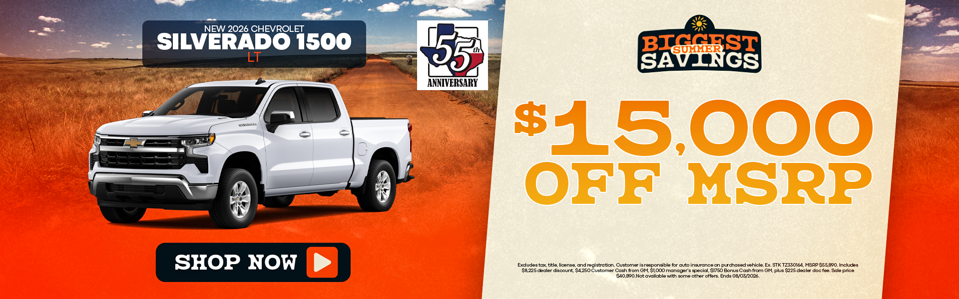 New Silverado 1500 Offer Near Dallas, TX