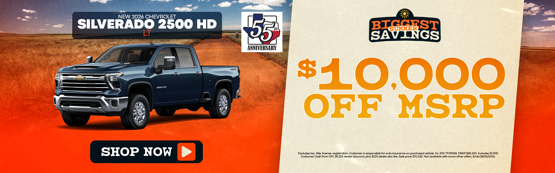 New Silverado 2500 Offer Near Dallas, TX