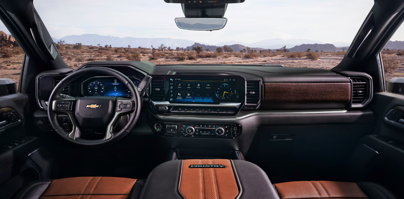 Tailgate of new 2026 Silverado 2500HD for sale near Fort Worth, TX